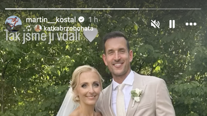 FOTO: Martin Košťál se oženil.