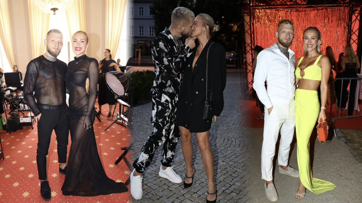 Nela Slováková s partnerem rozněžnili Vary. Zamilované pohledy, intimní doteky i neotřelé outfity