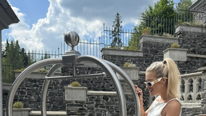 FOTO: Dominika Myslivcová se svým synem Derianem cestuje.