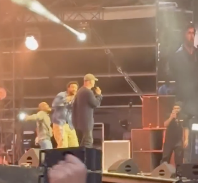 Shaggy zpíval, Sting přišel a dav šílel.