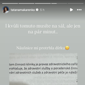 Makarenko si protrhla ušní lalůček.