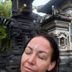 Hanychová na Bali.