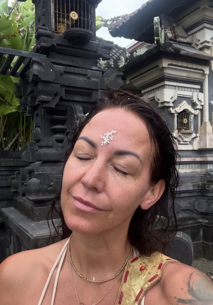 Hanychová na Bali.