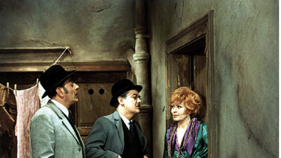 FOTO: Josef Bláha, Josef Vinklář a Jiřina Bohdalová ve filmu Pěnička a Paraplíčko.