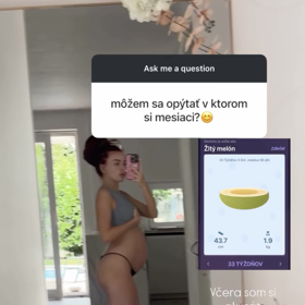 Rachel Karnížová je ve 33. týdnu.