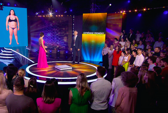 Vanesa na finálovém večeru Extrémních proměn Slovensko.