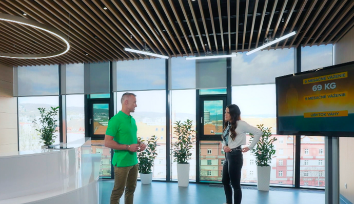 Vanesa před posledním vážením před galavečerem.