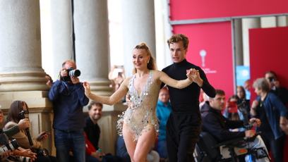 FOTO: Kateřina Bartuněk Hrstková a Oskar Hes tančili sambu.