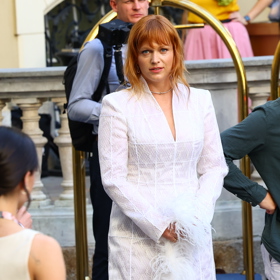 Ester Geislerová na zahájení 59. ročníku filmového festivalu ve Varech.