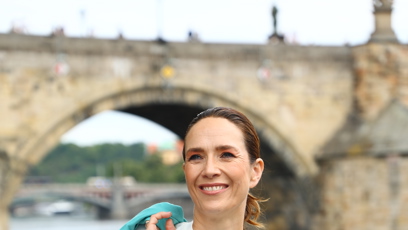 FOTO: Tereza Kostková během focení.