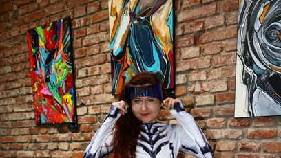 FOTO: Eva Toulová ve sci-fi kostýmu.
