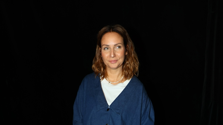 Veronika Arichteva na tiskové konferenci Divadla Kalich.