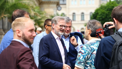 FOTO: Petr Fiala v Karlových Varech.