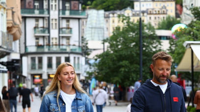 FOTO: Petra Kvitová byla ve Varech samý úsměv.