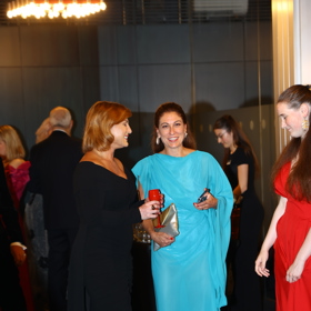 Eva Decroix si užívá závěr filmového festivalu.