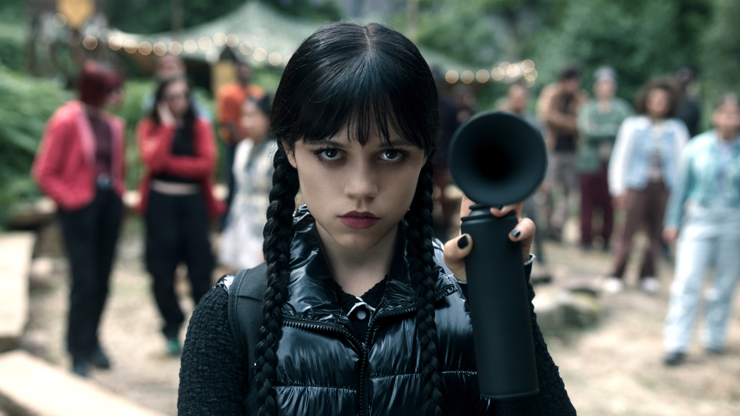 Jenna Ortega v seriálu Wednesday.
