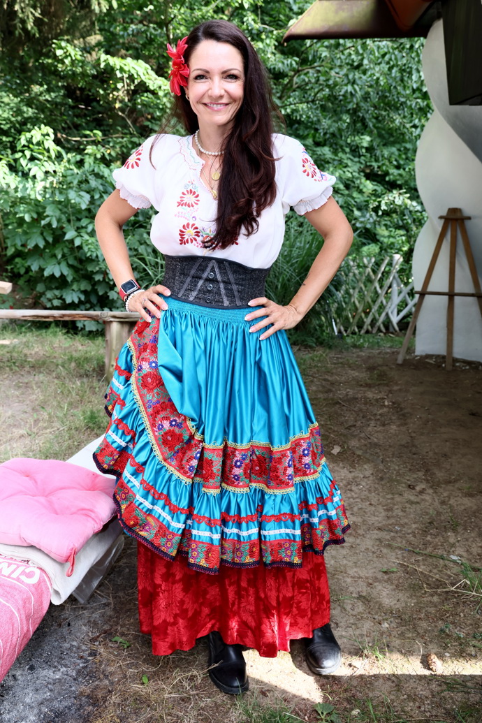 Také Alice Jandová ze sebe v barevné sukni a korzetu udělala vášnivou Mexičanku. 