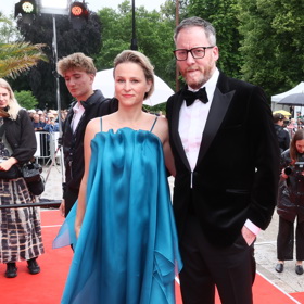 Kryštof Mucha a Darina Muchová na zakončení filmového festivalu v Karlových Varech 2025.