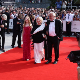 Jana Švandová dorazila na červený koberec s rodinou.