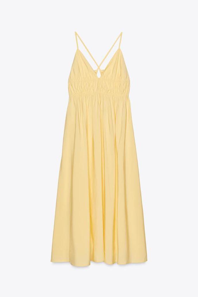 Splývavé midi šaty, Zara, 849 Kč
