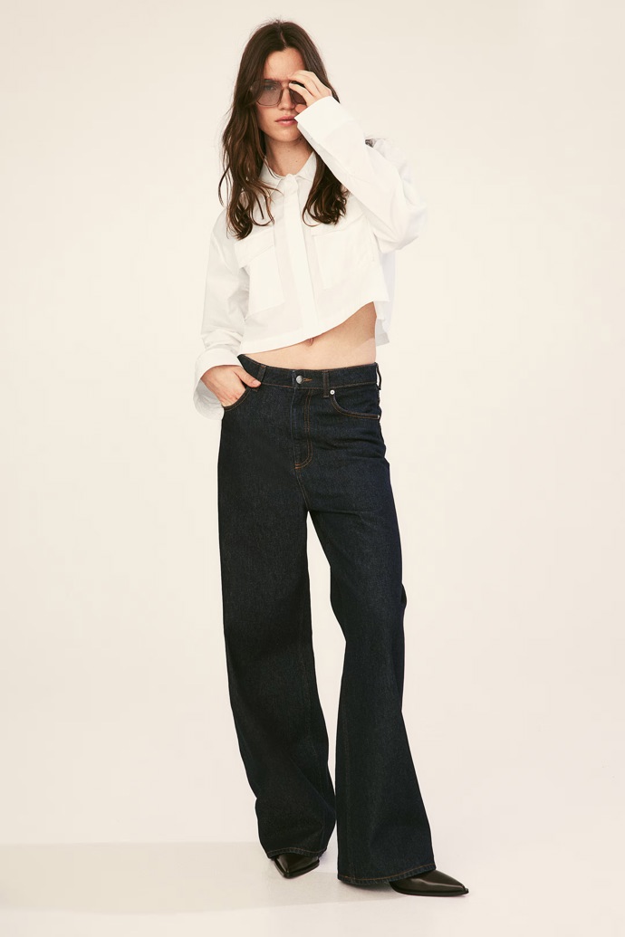 Zkrácená košile, H&M
