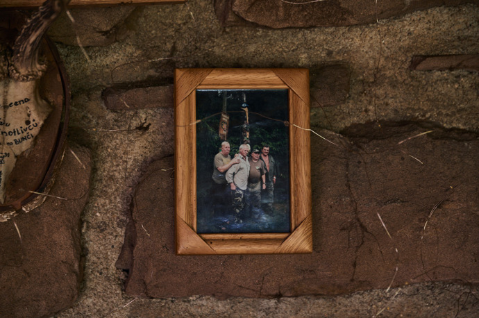 Foto ze stavby totemu