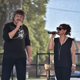 Petr Dopita a Magda Malá na jednom z mnoha společných koncertů.