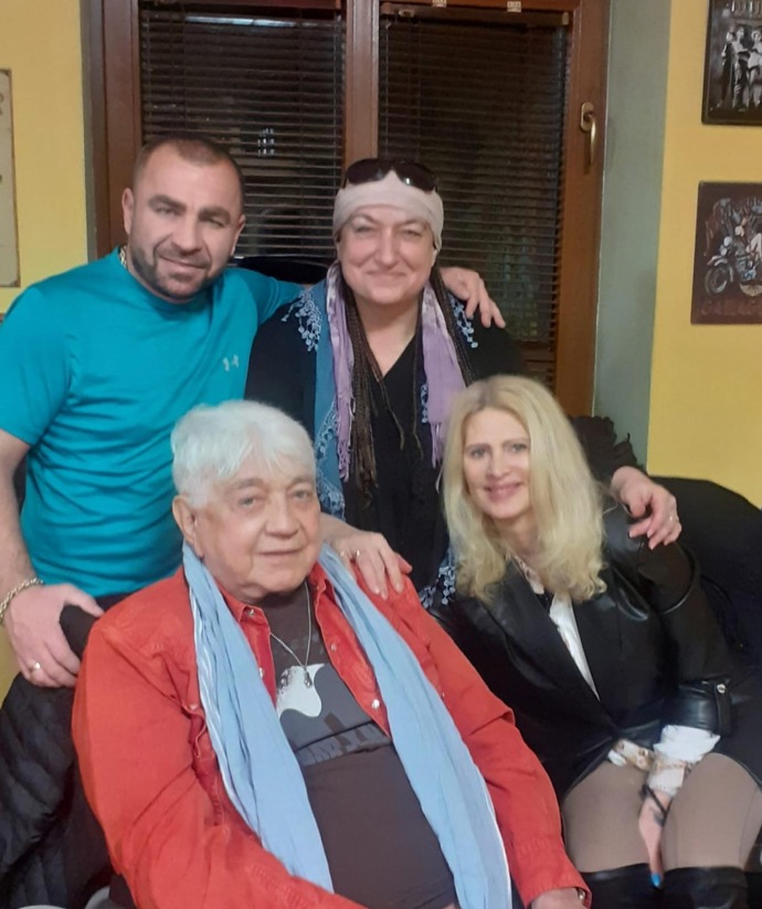 Jiří Krampol se svou milovanou Evou Svobodovou.