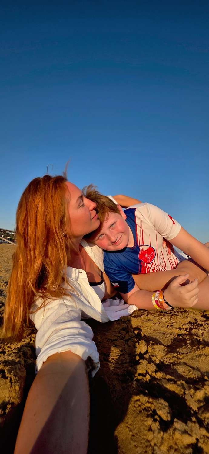 Romana Pavelková je na dovolené se svým synem Maxem.