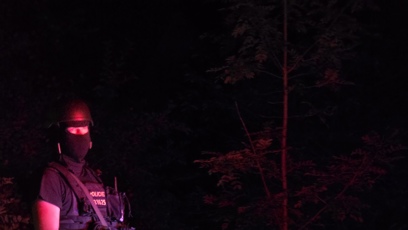 FOTO: Situaci monitorovalo několik policejních hlídek.