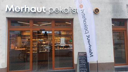 FOTO: Prodejna Merhautova pekařství.