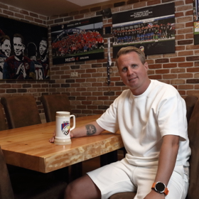 David Limberský nám ukázal své nejoblíbenější místo v domě. 