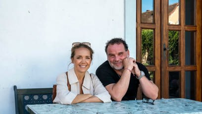 FOTO: Lucie Vondráčková se scénáristou Markem Kališem navštívili Babovřesky.