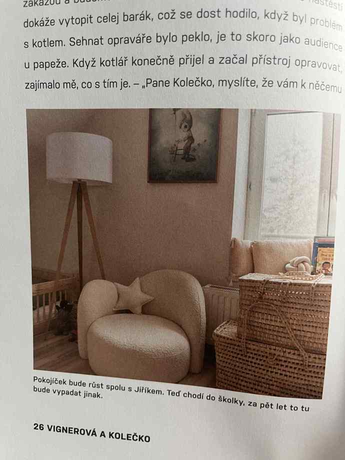 Dětský pokojíček bude růst společně se synem Jiříkem. 
