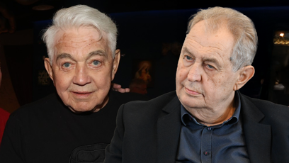 FOTO: Jiří Krampol a Miloš Zeman