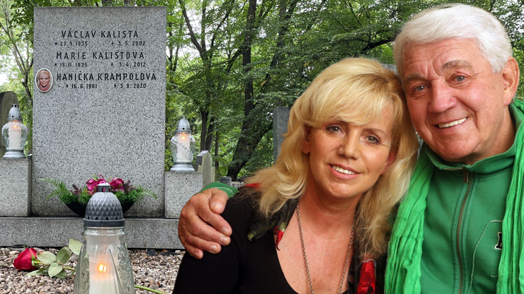 Hrob Hany Krampolové byl den po pětiletém výročí jejího úmrtí konečně důstojný a uklizený.