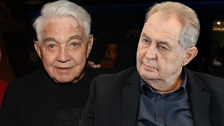 Jiří Krampol a Miloš Zeman