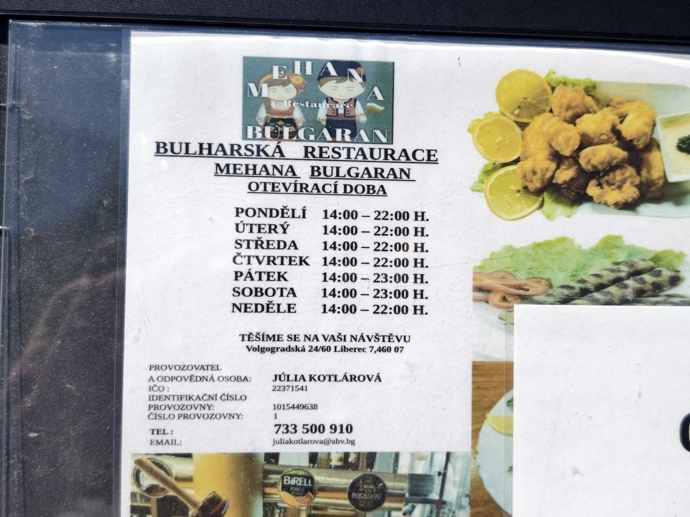 Na místě bývalé Ořechovky je bulharská restaurace.