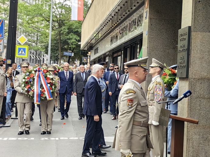 Petr Pavel přišel na vzpomínkovou akci.
