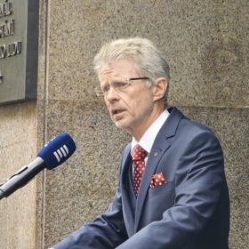 Miloš Vystrčil na vzpomínkové akci 21. srpna.
