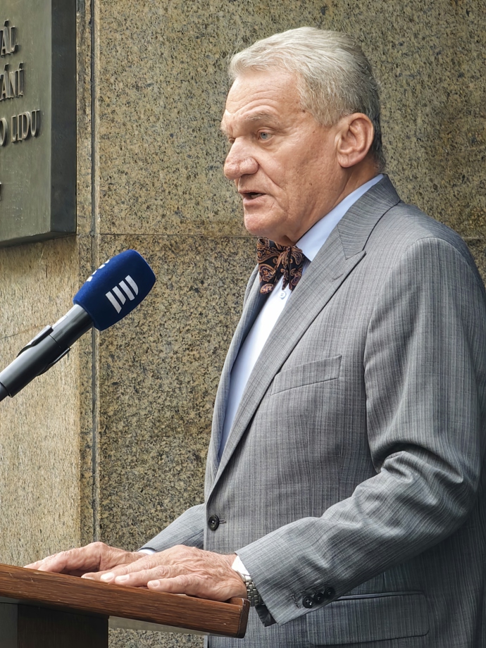 Bohuslav Svoboda měl projev.