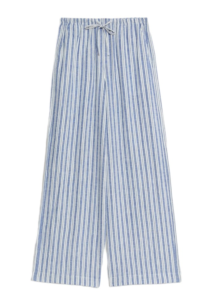 Široké kalhoty ze lněné směsi, Marks & Spencer, 982 Kč