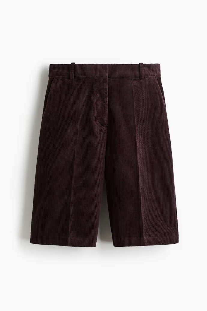 Manšestrové bermudy, H&M, 739 Kč