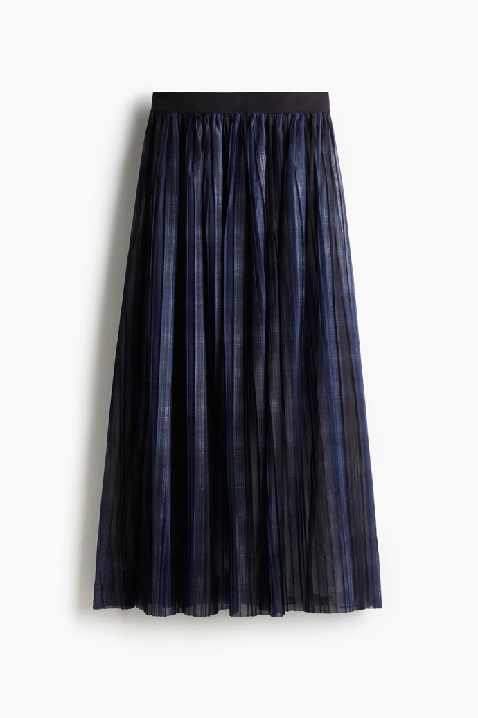 Plisovaná maxi sukně, H&M, 1 239 Kč