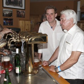 Martin Krampol a Jiří Krampol v roce 2018 na osmdesátinách herce.