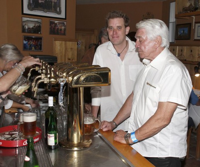 Martin Krampol a Jiří Krampol v roce 2018 na osmdesátinách herce.