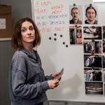 Nejvíce si Marta Dancingerová užívala scény v exteriéru. Scény v kanceláři pro ni byly málo akční. 