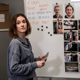 Nejvíce si Marta Dancingerová užívala scény v exteriéru. Scény v kanceláři pro ni byly málo akční.