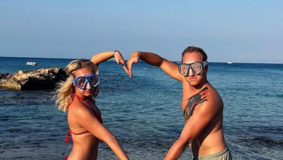 FOTO: Denisa s partnerem Filipem nafotili řadu komických fotek.