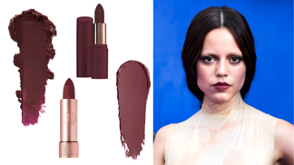 Temně svůdný look podle seriálové Wednesday: Jenna Ortega nedá dopustit na vínové tóny rtěnky
